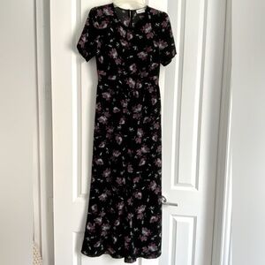 Sugar+Lips from Vici purple floral wide leg jumpsuit, S